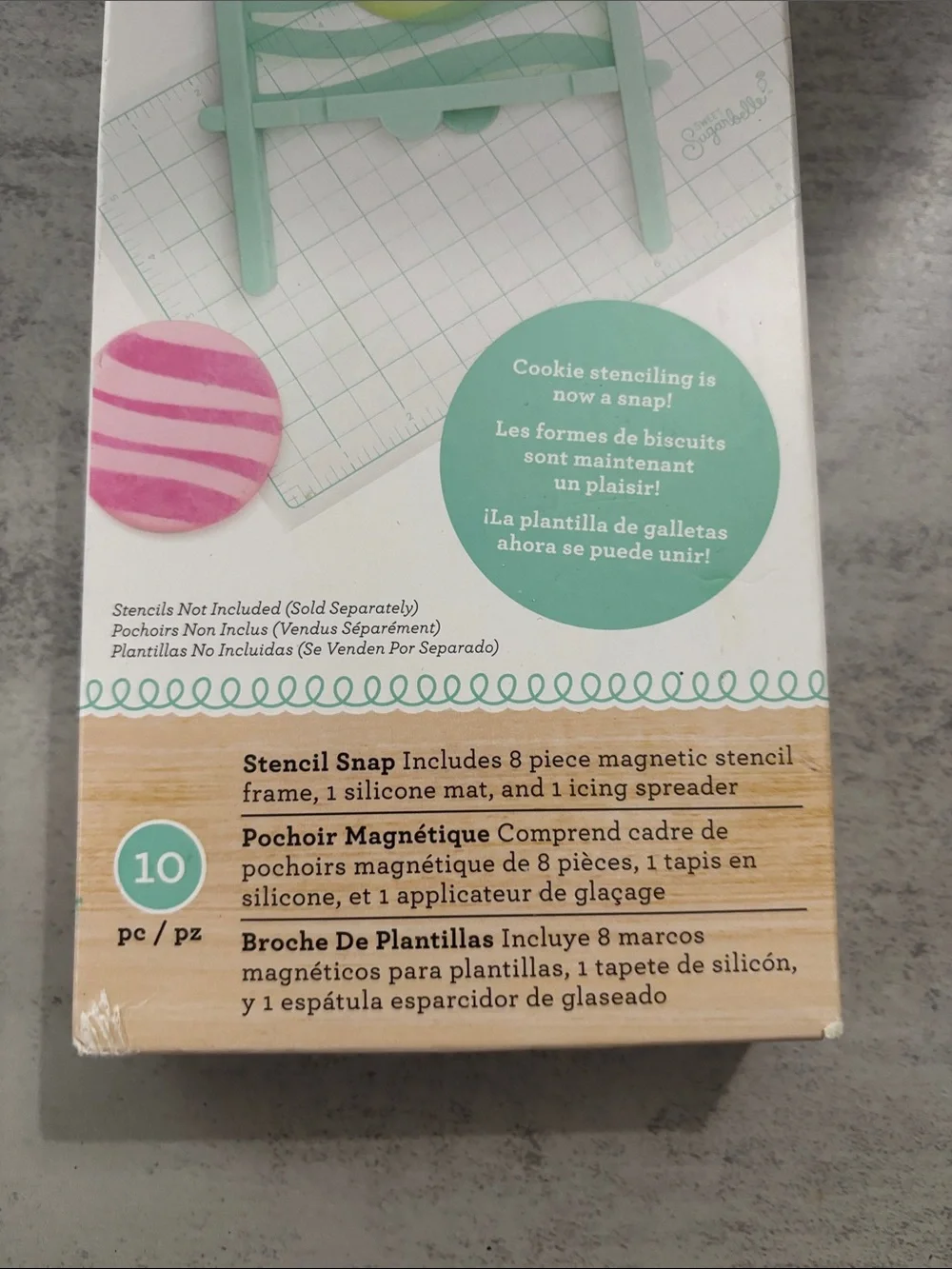Mint Green Cookie Stencil Snap Set